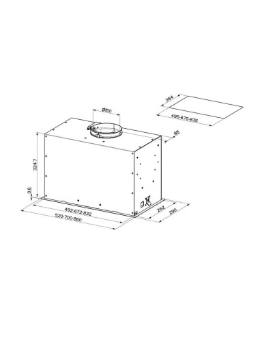 Napa Faber Inka Lux Evo BK MATT A70 305.0665.356