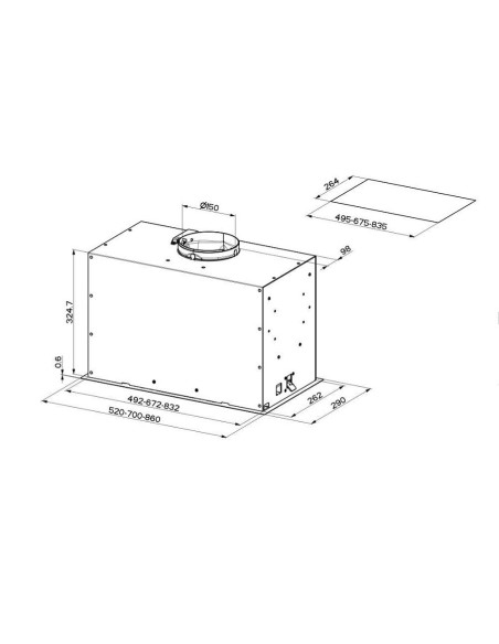 Napa Faber Inka Lux Premium BK MATT A52 KL 305.0658.608