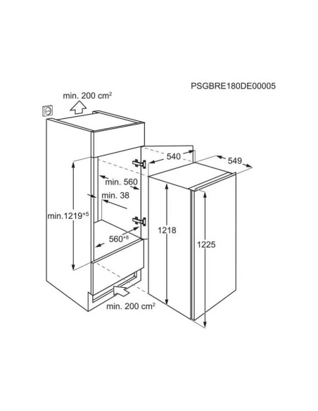 Ugradbeni hladnjak Electrolux LRB3AE12S