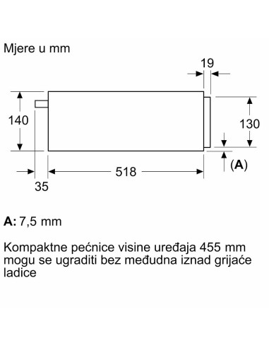 Ladica grijana Bosch BIC7101B1