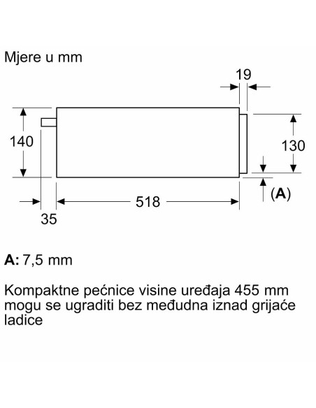 Ladica grijana Bosch BIC7101B1