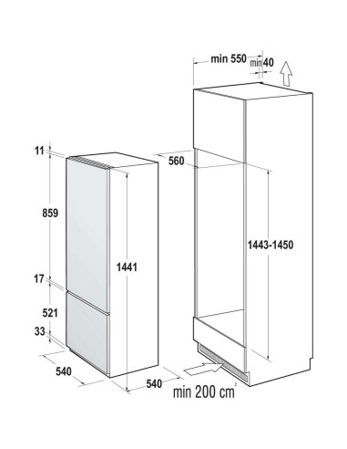 Ugradbeni hladnjak Gorenje RKI415EP1
