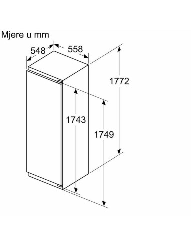 Ugradbeni hladnjak Bosch KIL82VFE0