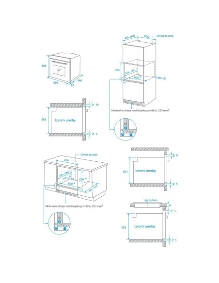 Pećnica Končar UPP7214TM